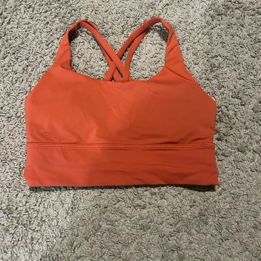 Lululemon Athletica Orange Sports Bra Size 4